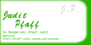 judit pfaff business card